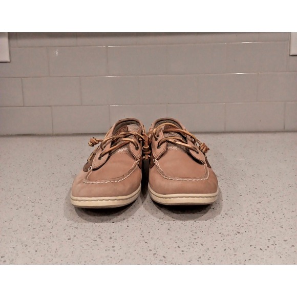 Sperry Women's Top-Sider Bluefish 2 Eye Boat Shoes Linen Oat Size 10 - Picture 3 of 12
